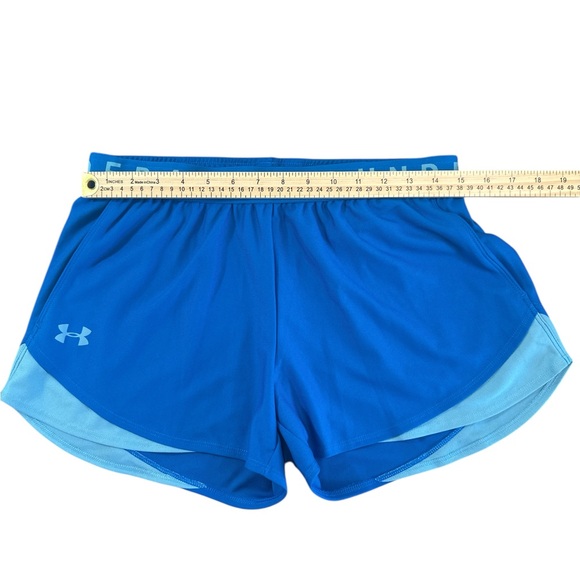 NWT Under Armour Women's Play Up Shorts 3.0 Blue and Teal, Size M - Picture 2 of 7